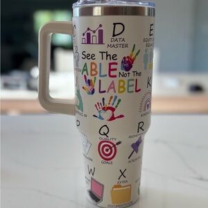 Colorful Teacher Motivational Tumbler